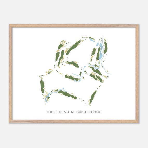 The Legend At Bristlecone In Hartland Wisconsin Modern Watercolor Map Golfer Gift Golf Wall Art Golf Poster Print Course Layout