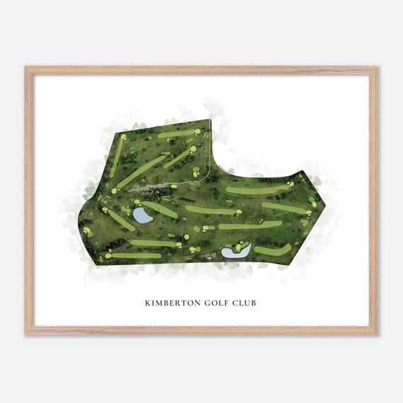 Kimberton Golf Club In Phoenixville Pennsylvania Classic Watercolor Map Golfer Gift Golf Wall Art Golf Poster Print Course Layout
