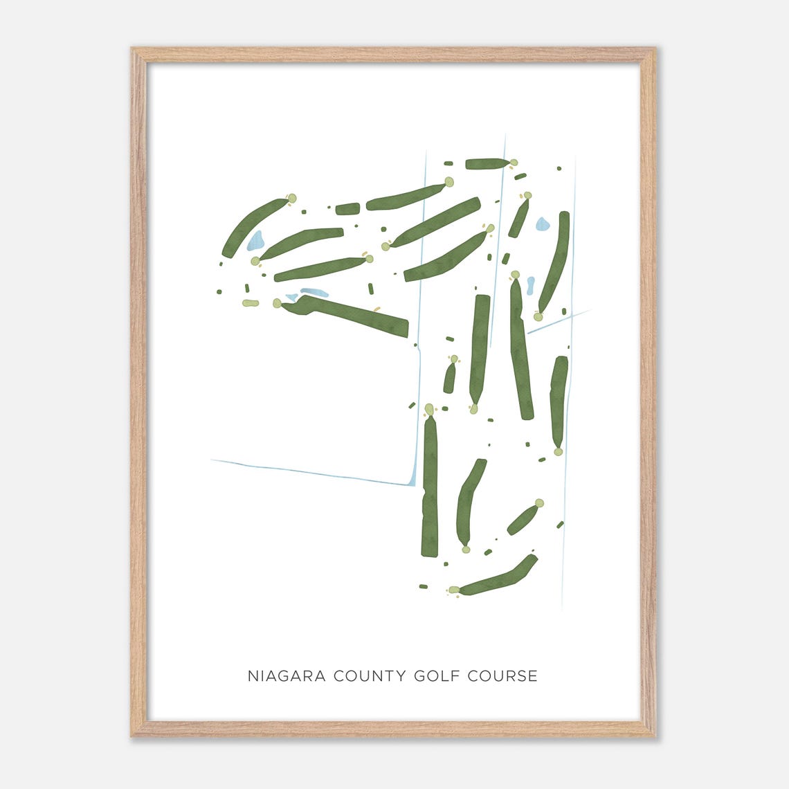 Niagara County Golf Course New York Modern Minimalist Golf Poster - Image 6