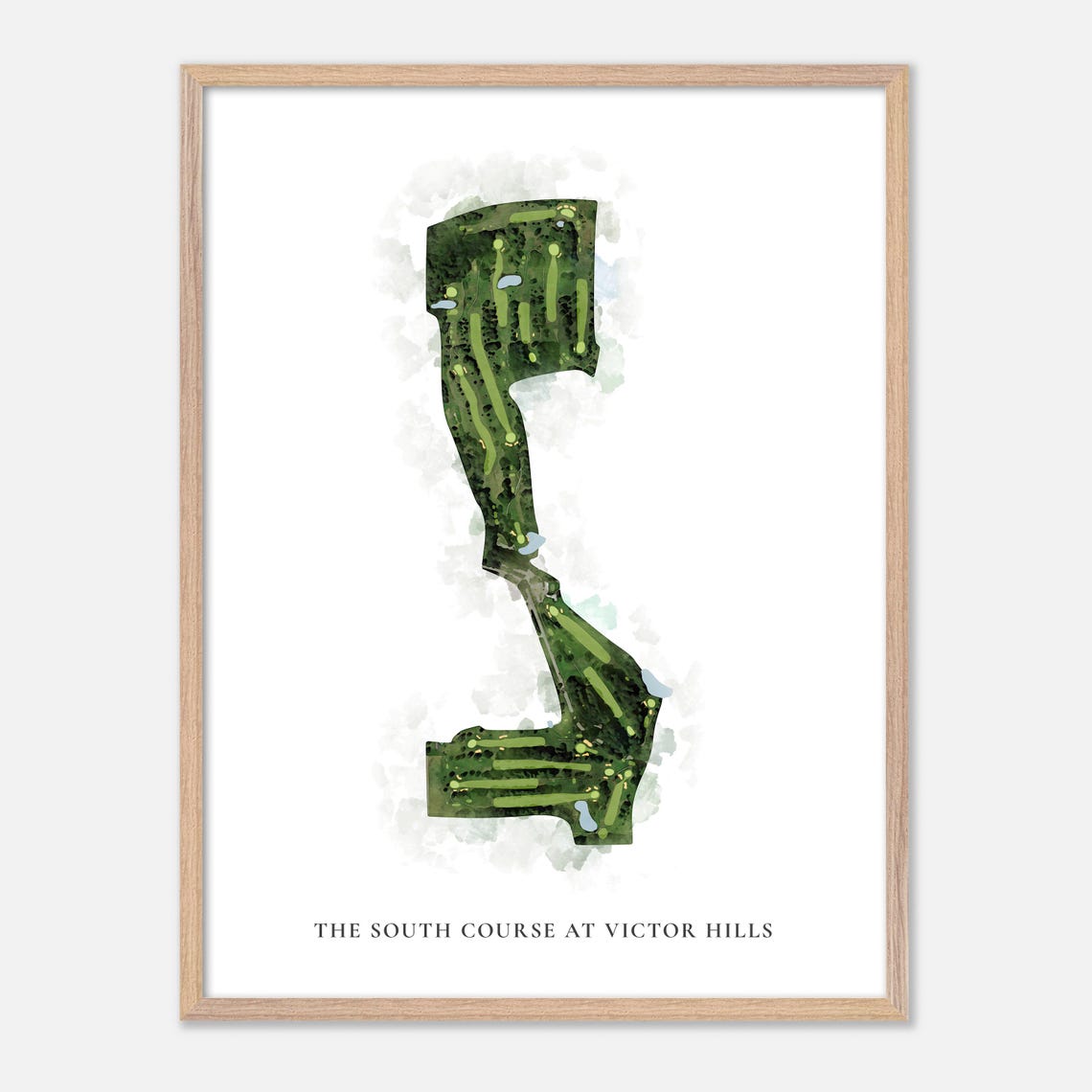 The South Course at Victor Hills New York Classic Golf Map Poster - Image 6