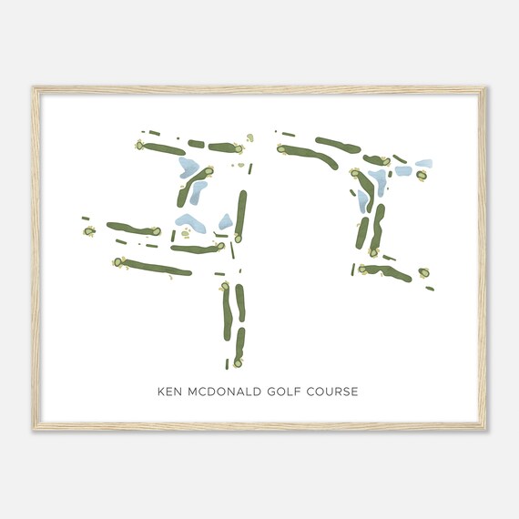 Ken Mcdonald Golf Course Arizona Modern Watercolor Map Golfer Gift Golf Wall Art Golf Poster Print Course Layout