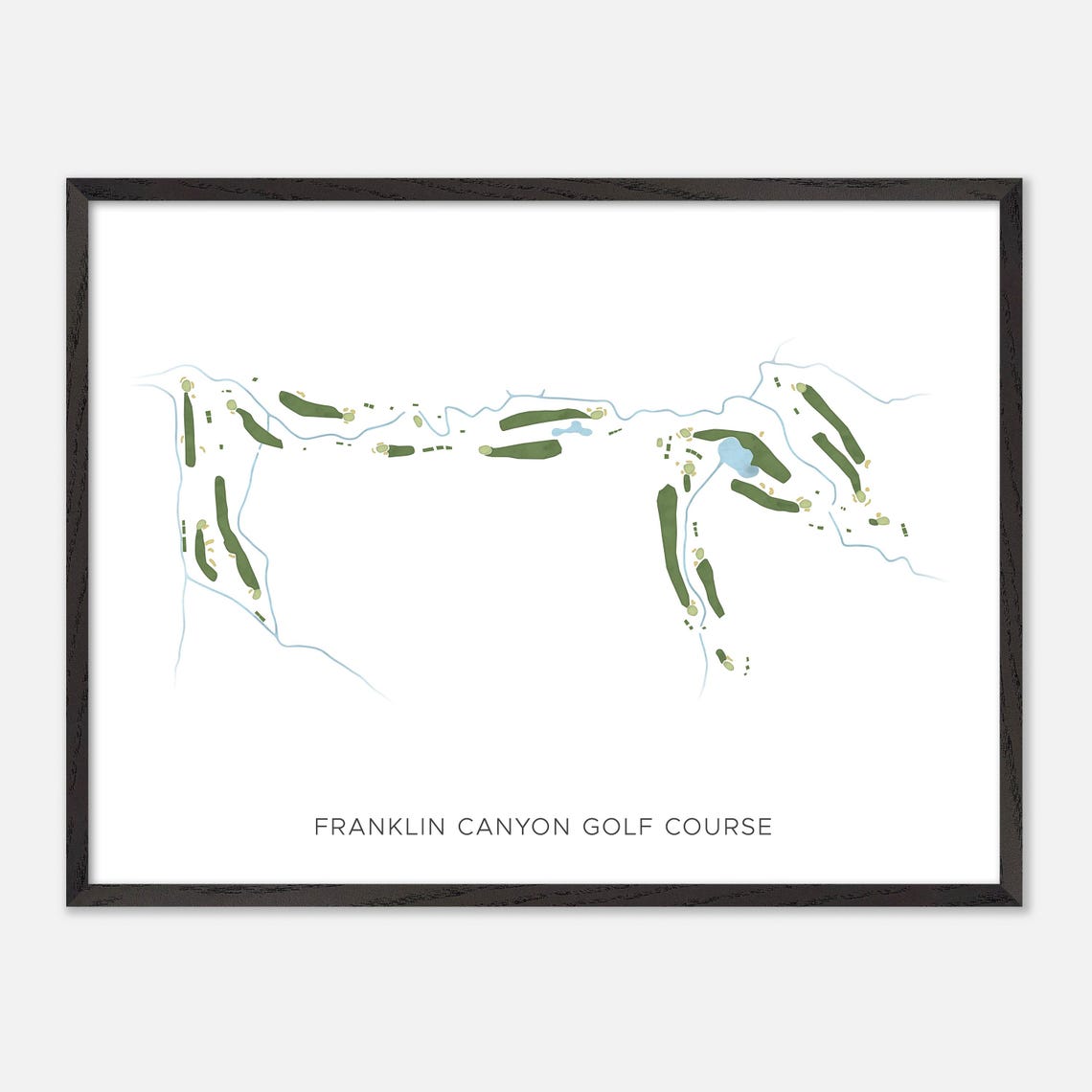 Franklin Canyon Golf Course Minimalist Map Art Golfer Gift Poster - Image 5