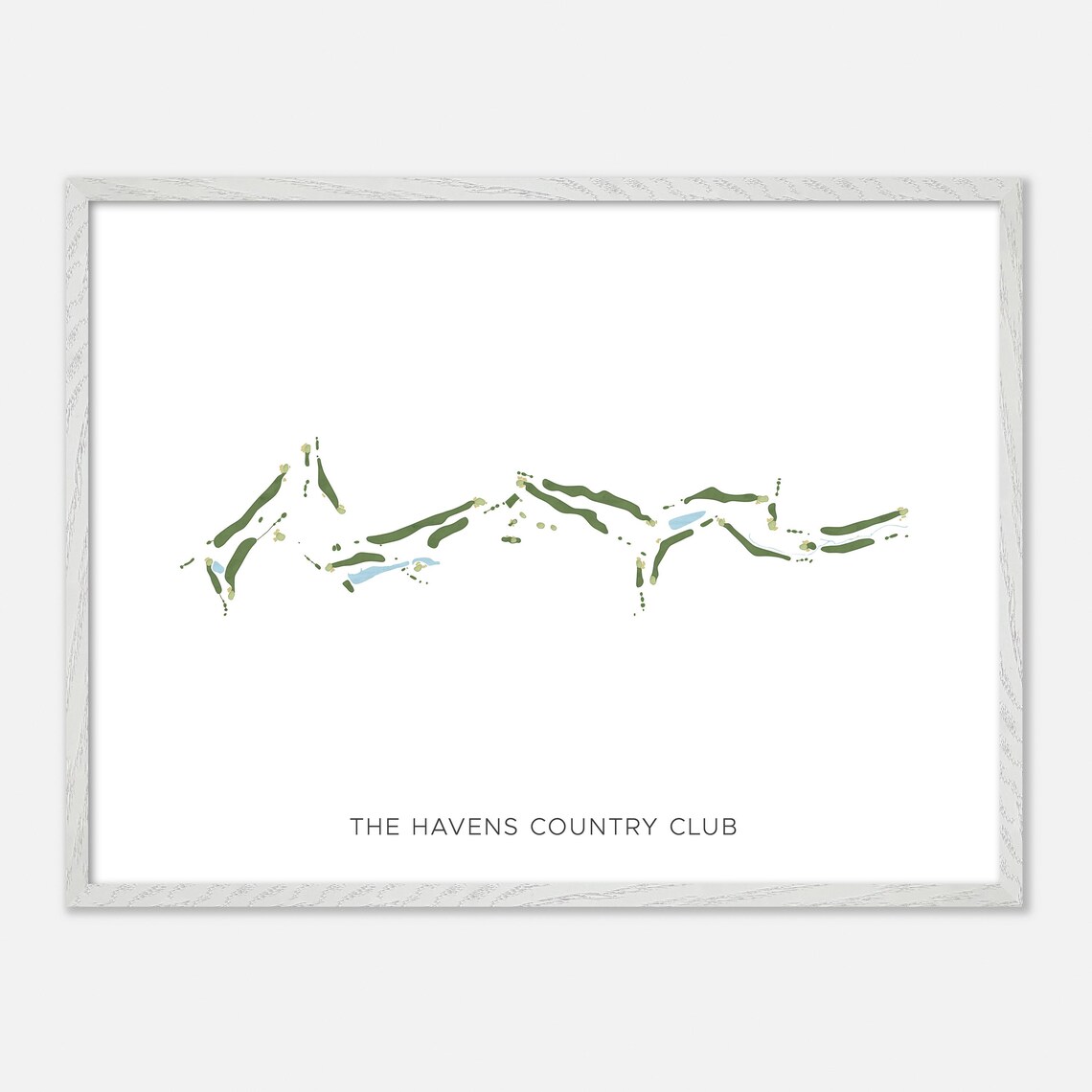 The Havens Country Club Vista California Modern Watercolor Poster - Image 4