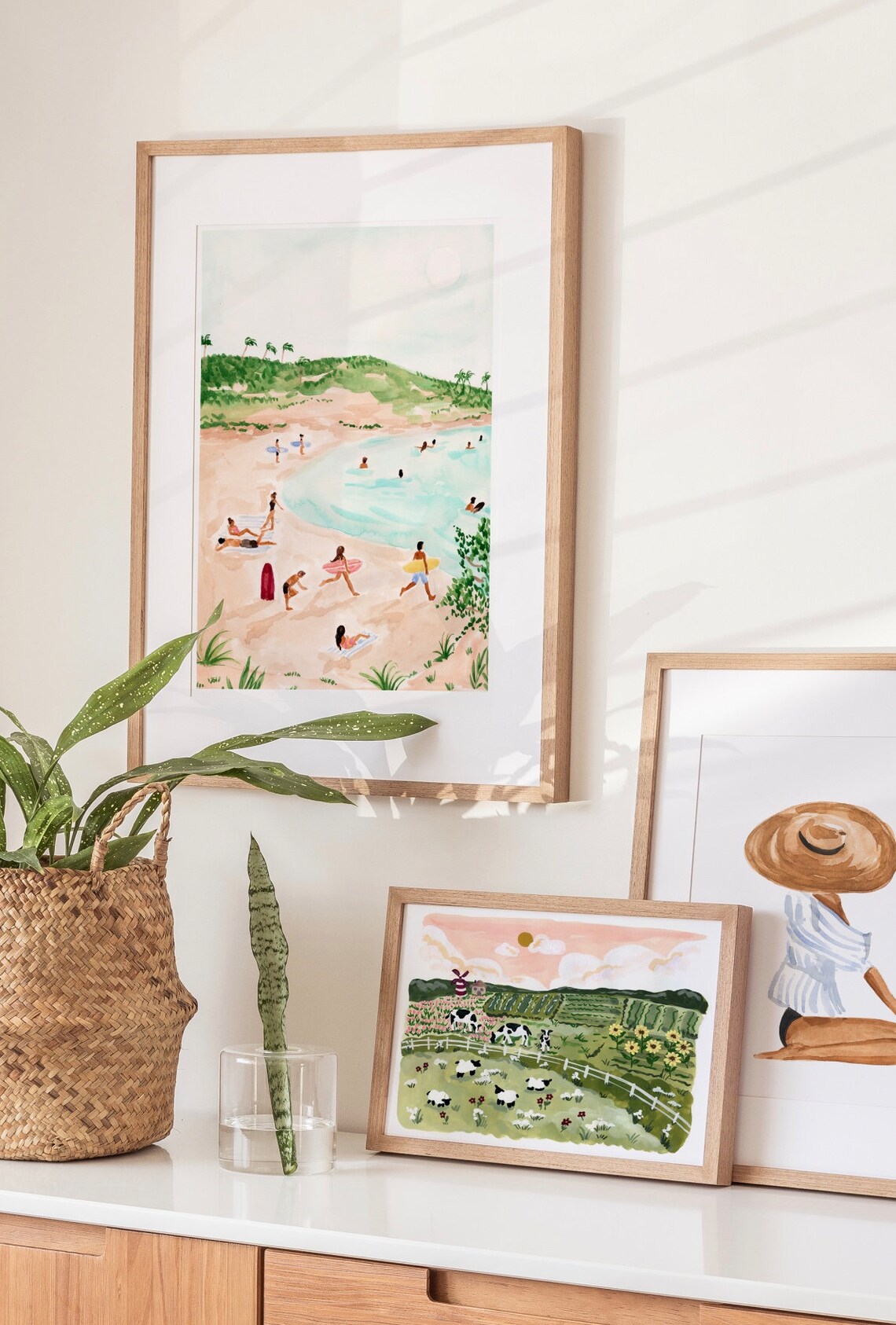 Beach Ocean Art Print, Tropical Wall Decor - Image 3