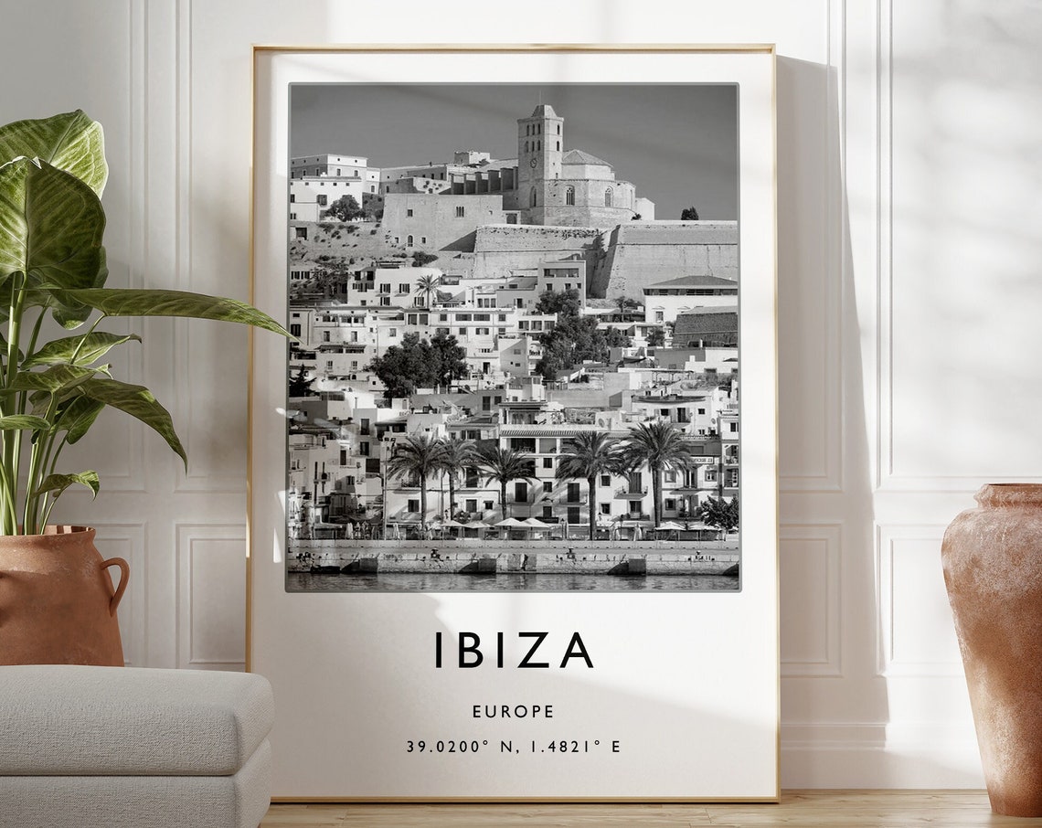 Ibiza Travel Poster, Spain Travel Art