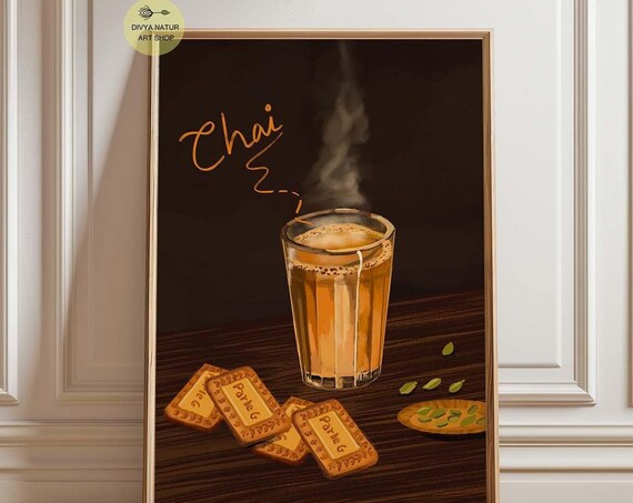 Chai Art Print for Luxury Kitchen Decor