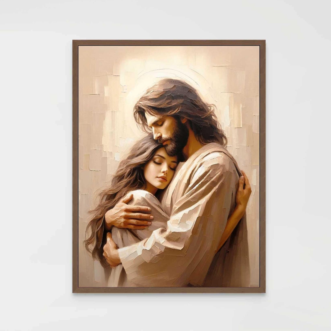 He Loves You Modern Christian Art, Jesus Painting