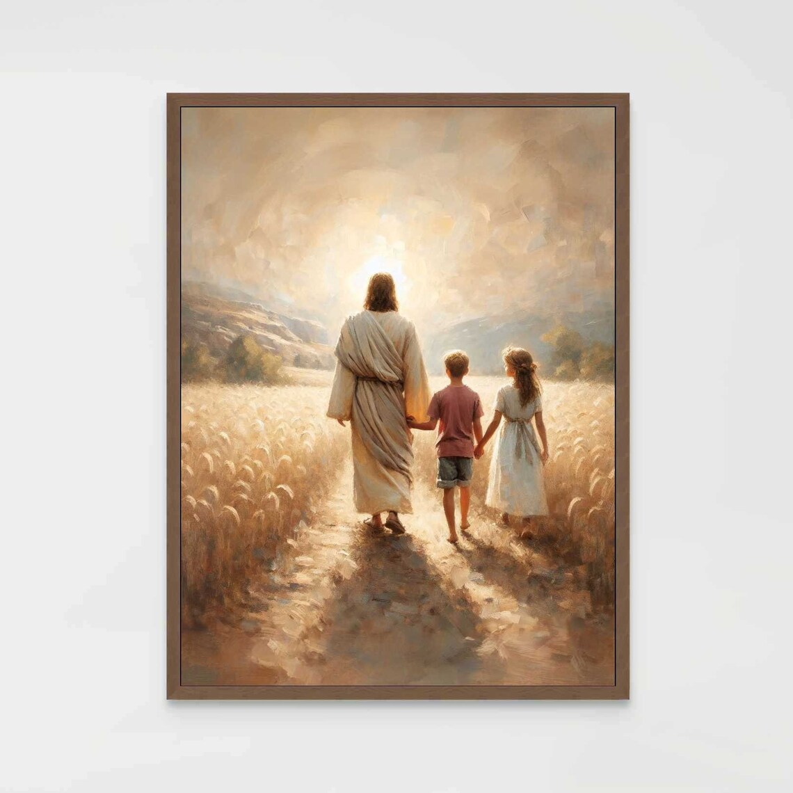Together Forever Christian Jesus And Children Art