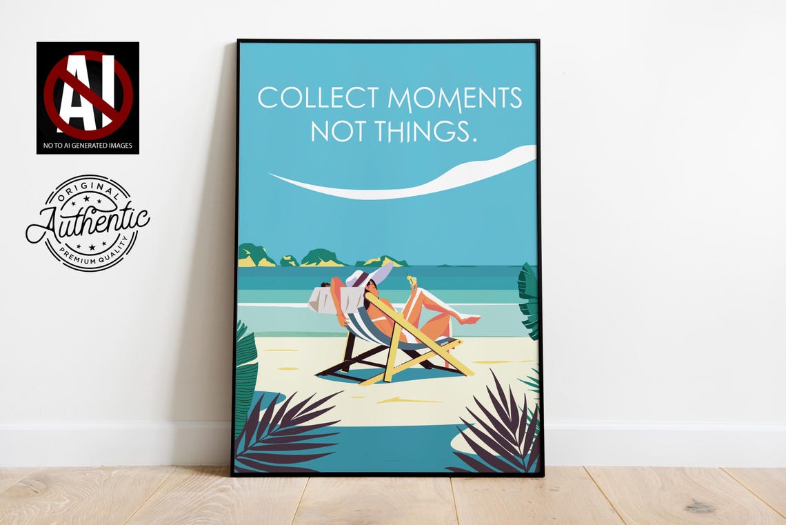 Thailand Vintage Travel Poster Phuket Travel Quote Wall Art Art Poster Travel Poster Instant 16x20 Inches