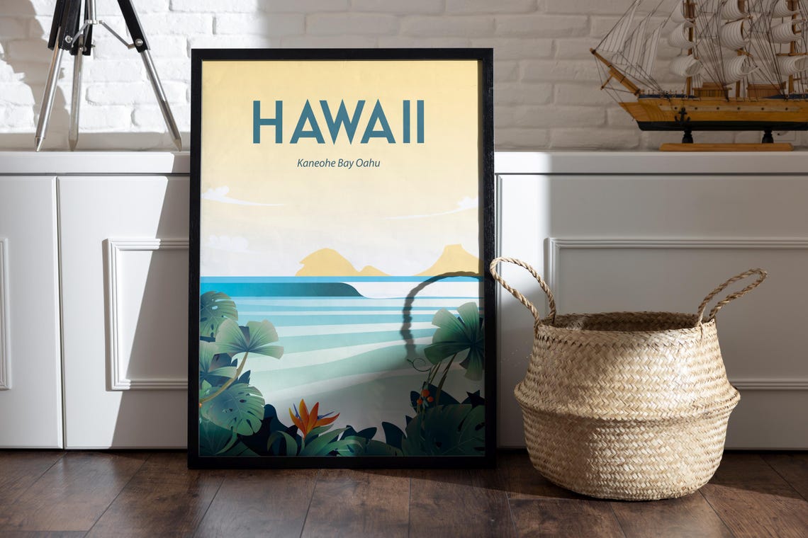 Hawaii Poster Travel Poster Hawaiitravel Posterhawaii Travel Poster France Size 16x20 Inches - Image 2