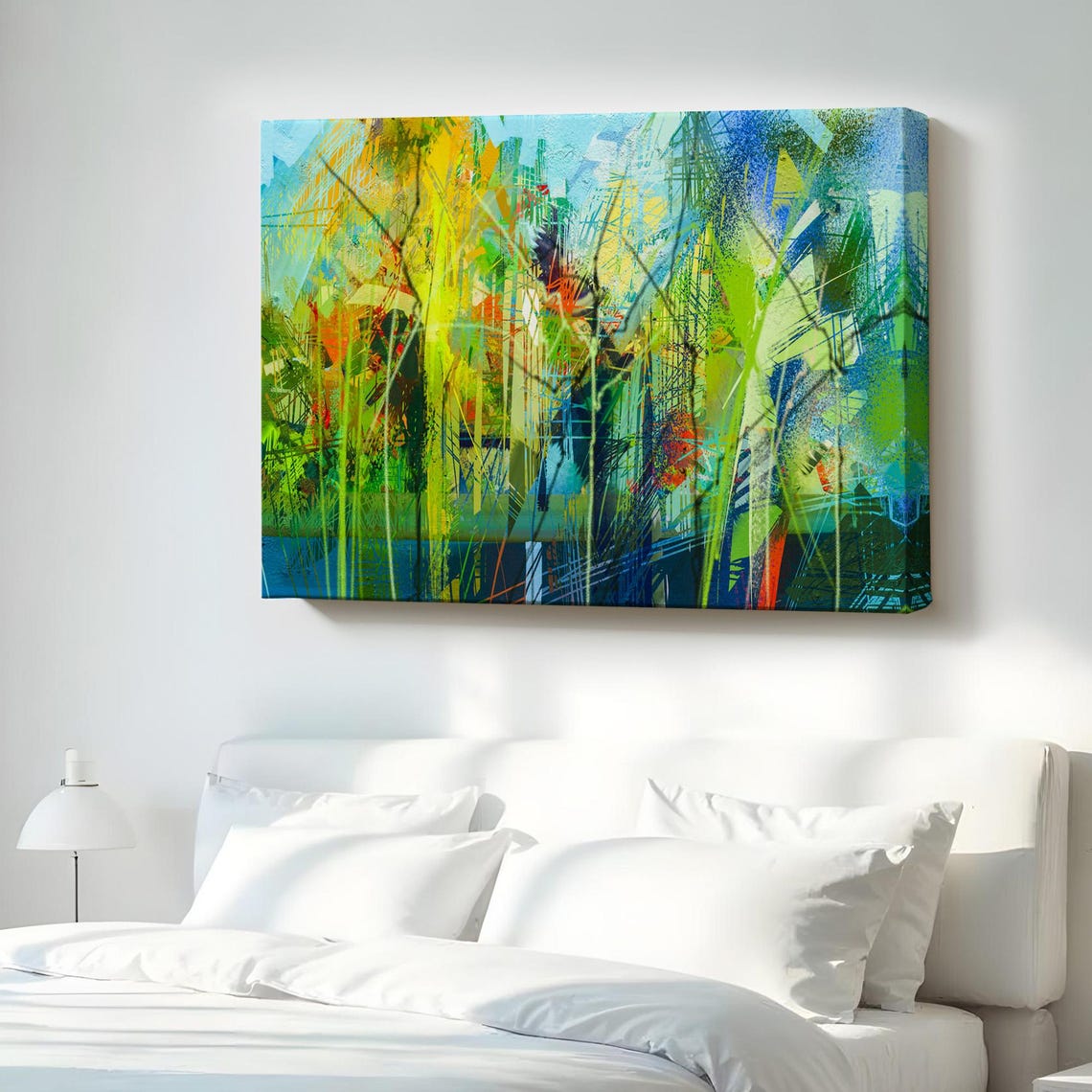 Abstract Oil Painting Look Decorative Canvas Wall Art Print Modern Decor