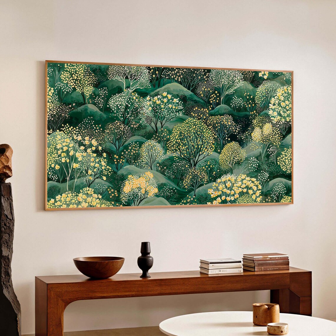 Yayoi Kusama-Inspired Forest Panoramic Art Print
