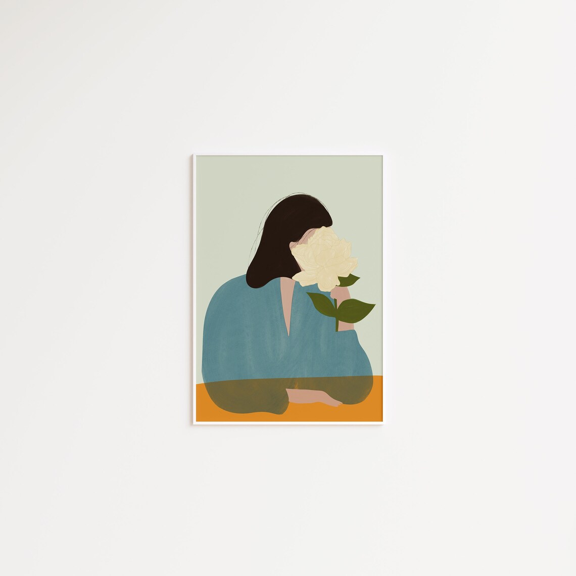 Abstract People Floral Illustration Art Print