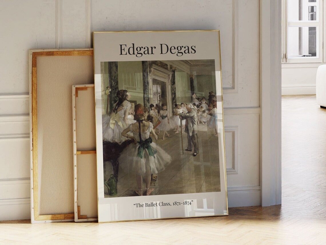 Edgar Degas The Ballet Class 1871-1874 Exhibition Art Poster - Image 2