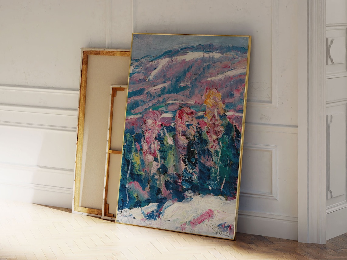 Marsden Hartley Song of Winter Expressionist Landscape Poster - Image 2