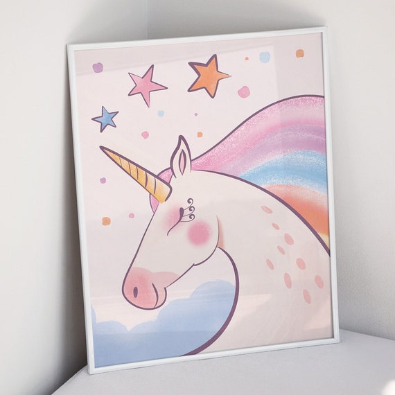 Baby Nursery Decor Rainbow Unicorn Wall Art Nursery Art Print Unicorn Decor Baby Girl Nursery Decor And Baby Boy Nursery Art Print
