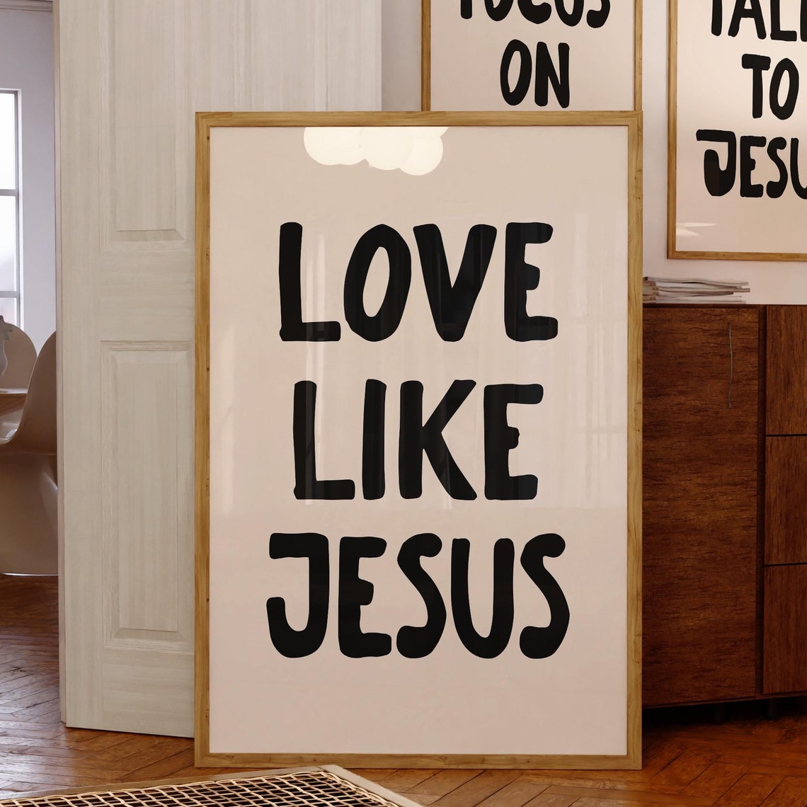 Love Like Jesus Wall Art Christian Quote Art Print Christian Girl Print Jesus Quote Print Cute Bible Verse Print - Image 3