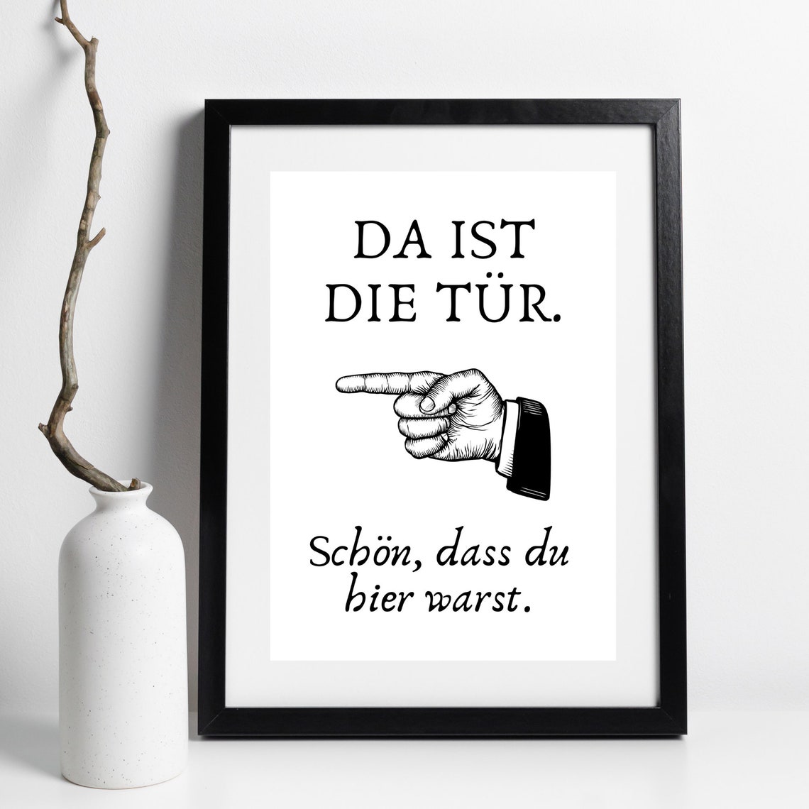 Funny German Saying Door Sign Sarcastic Quote Humorous Wall Art Poster - Image 3