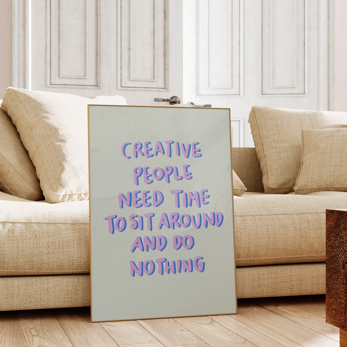 Creative People Motivational Typography Art Print