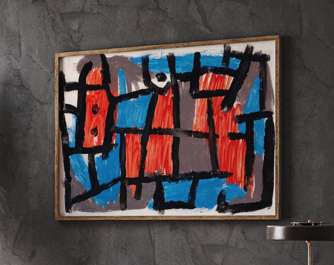 Paul Klee The Hour Before One Night, Abstract Art Print