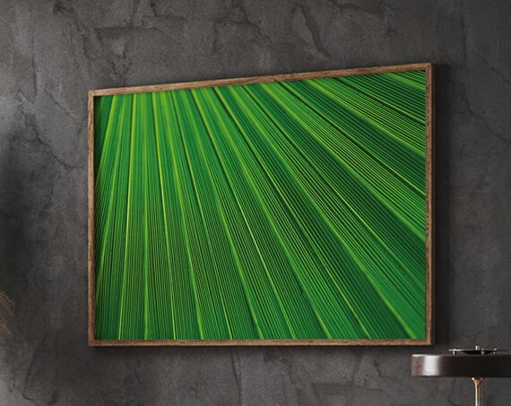 Floral Art Work Botanical Artwork Green Leaves Wall Decor