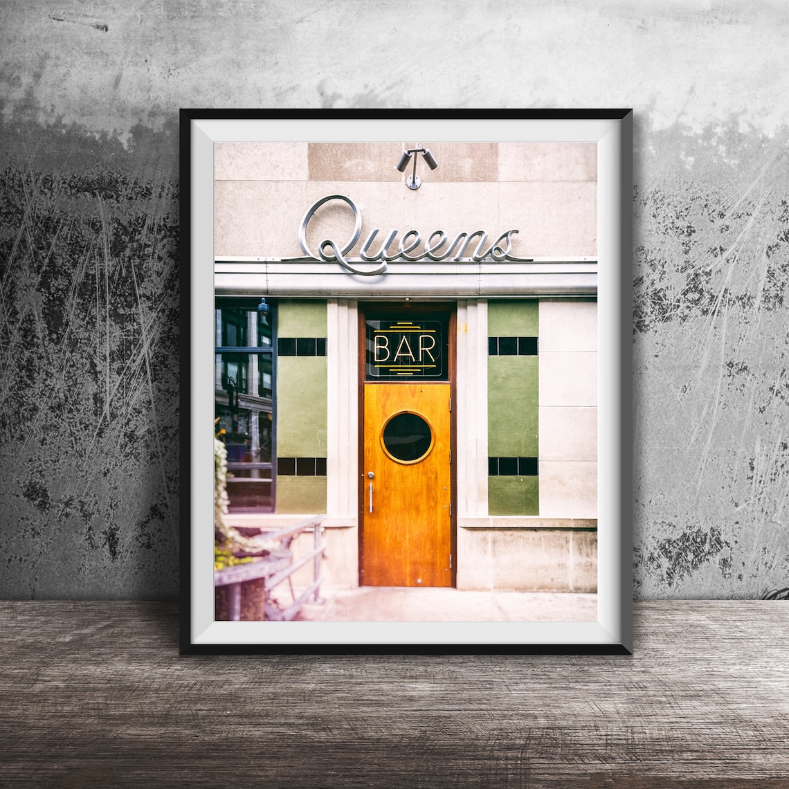 Queens Bar Urban Photography Kitchen Art Print