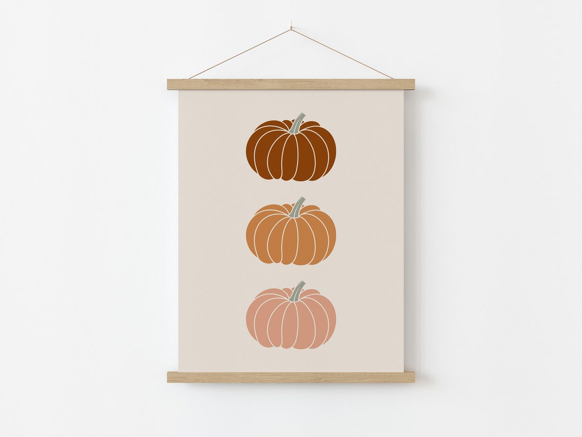 Pumpkins Poster, Boho Halloween Decor - Image 3