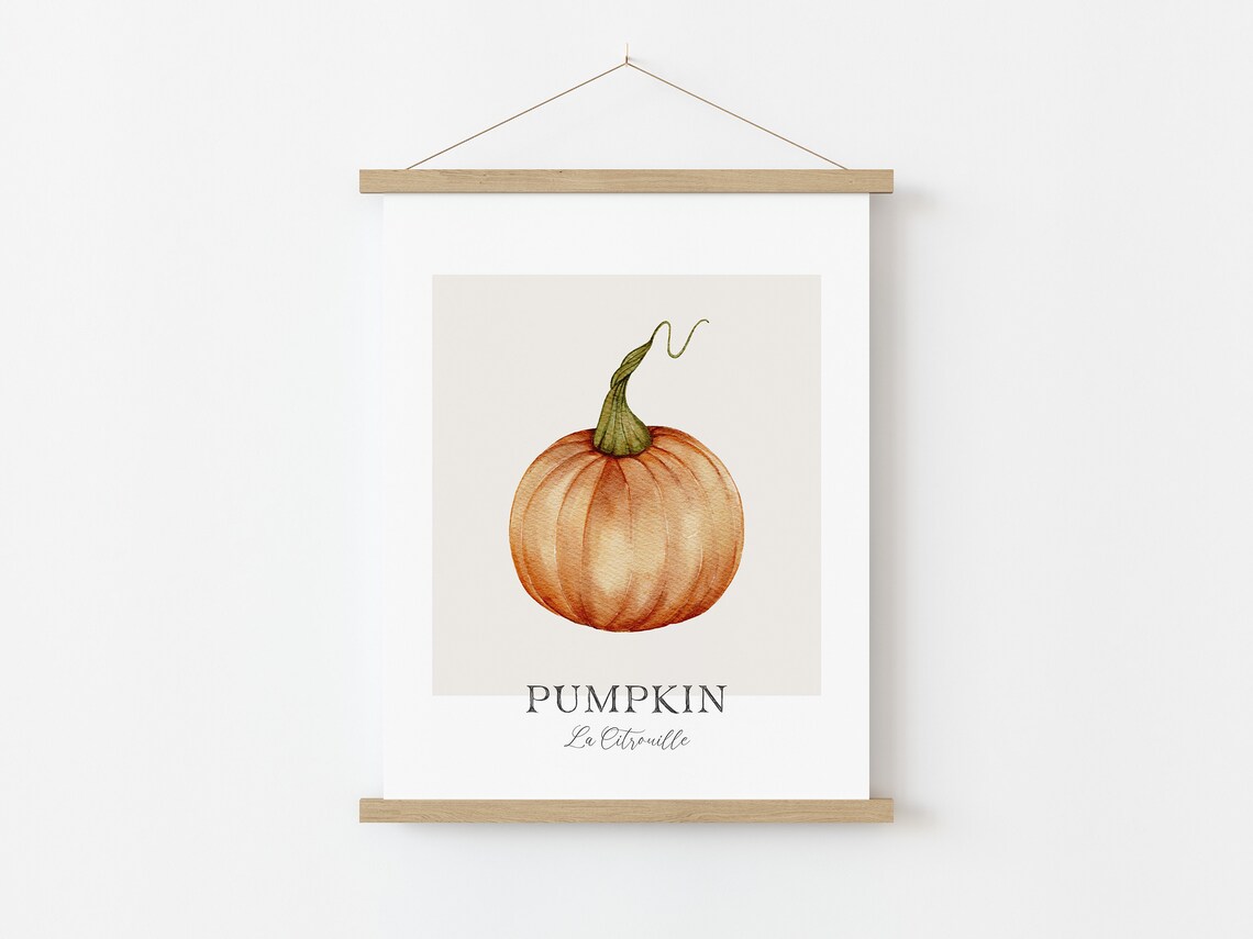 Watercolor Pumpkin Print, Fall Decor Art Print - Image 5