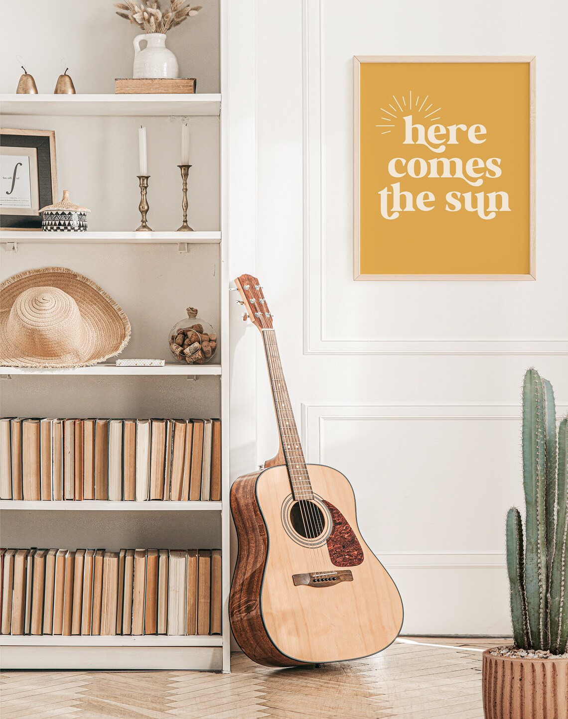 Here Comes The Sun Summer Boho Nursery Art Print - Image 3