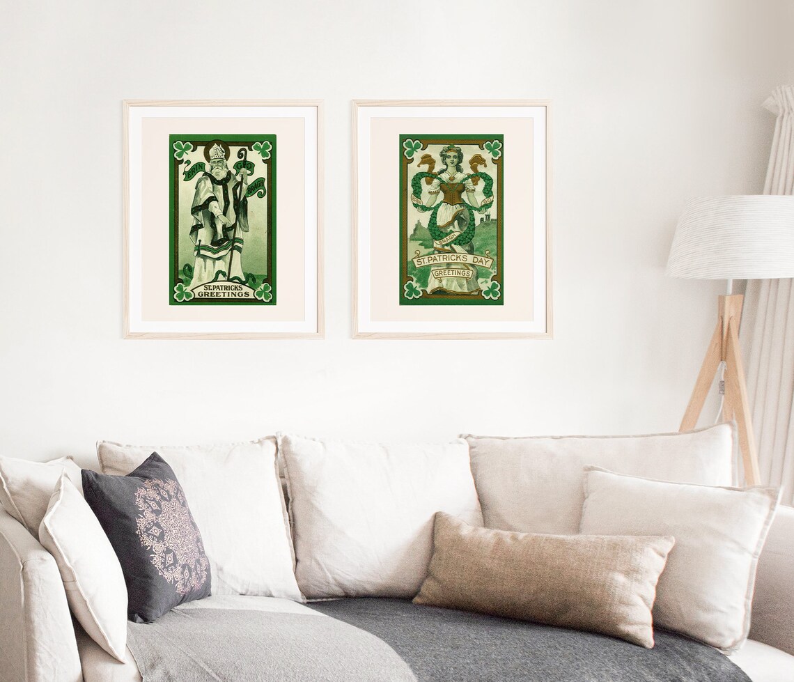 Erin Go Bragh Vintage Irish St Patricks Day Art Print - Image 2