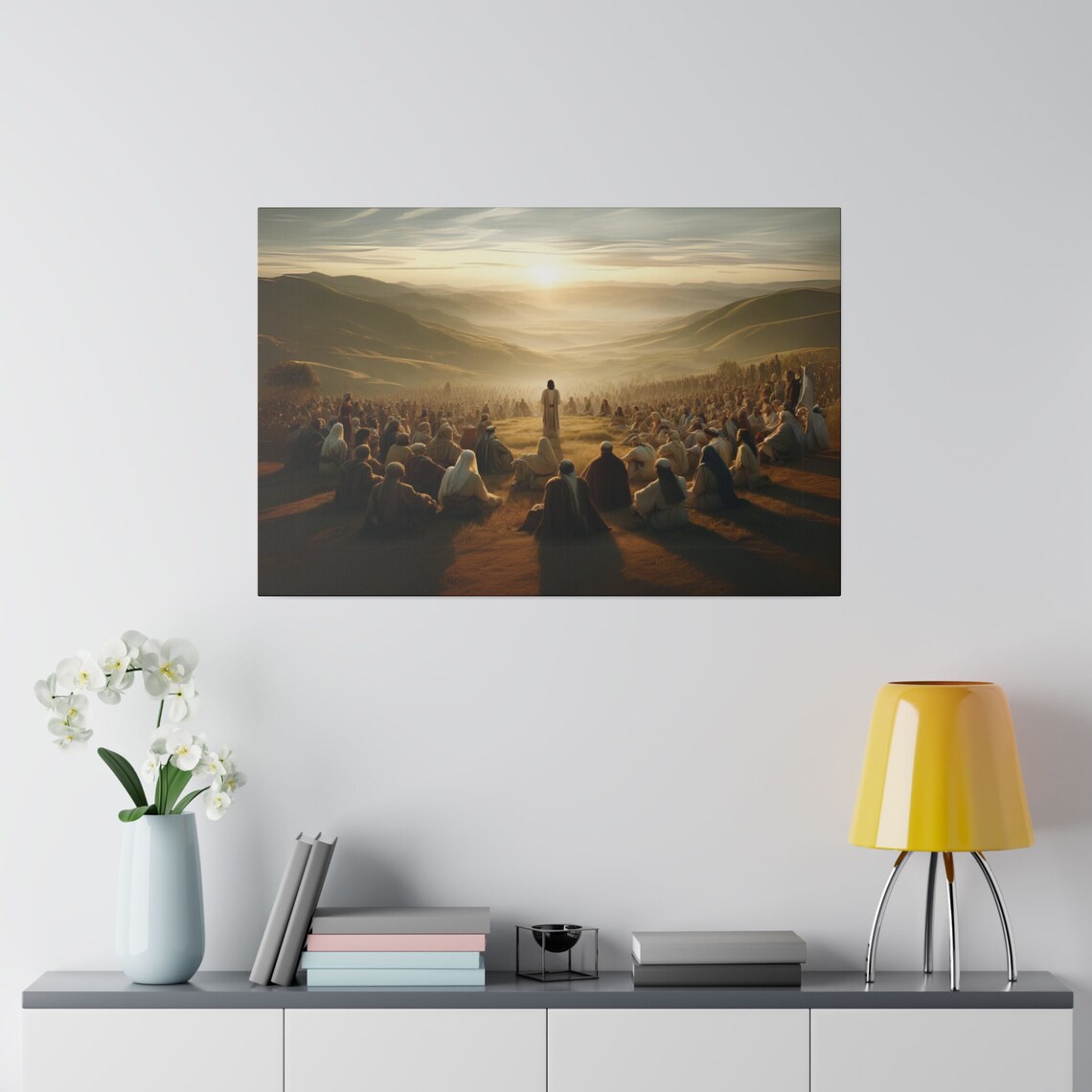 Jesus Feeds the 5,000 Bible Story Christian Art Print - Image 3