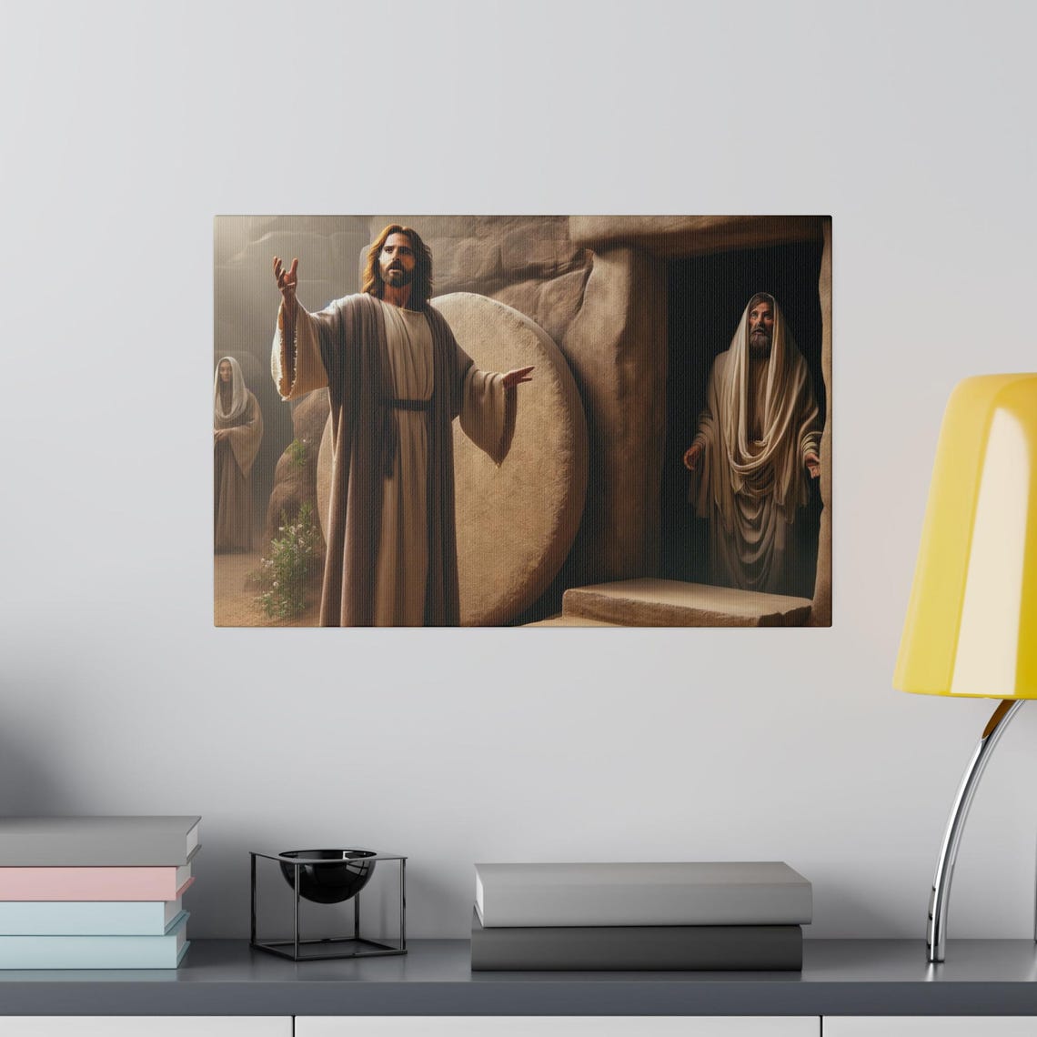 Jesus Raises Lazarus From The Tomb Christian Bible Miracle Poster - Image 3