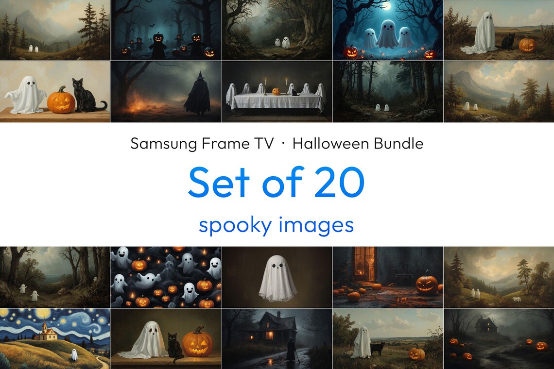Samsung Frame Halloween Art Set 20 Spooky Images 4k Print