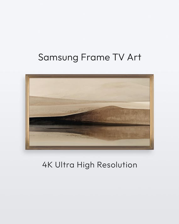 Samsung Frame Tv Abstract Art Minimalist Modern Landscape 4k Print