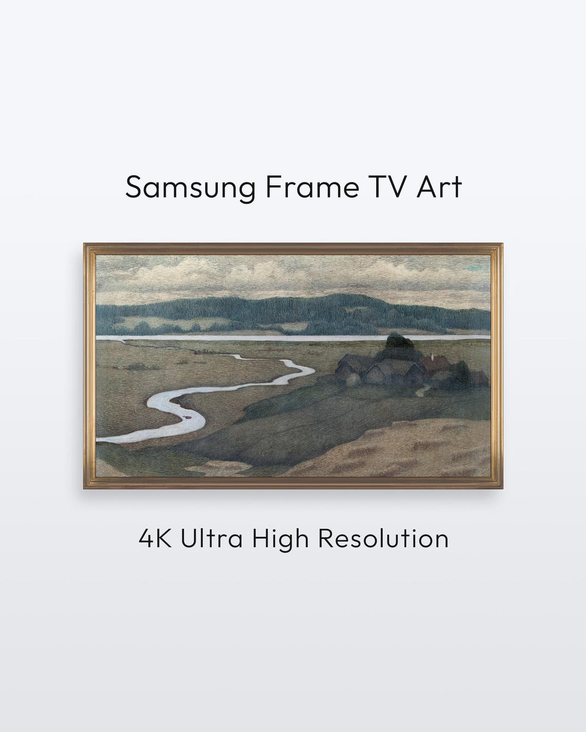 Samsung Frame Tv Art Landscape From Svartdalen 4k Print