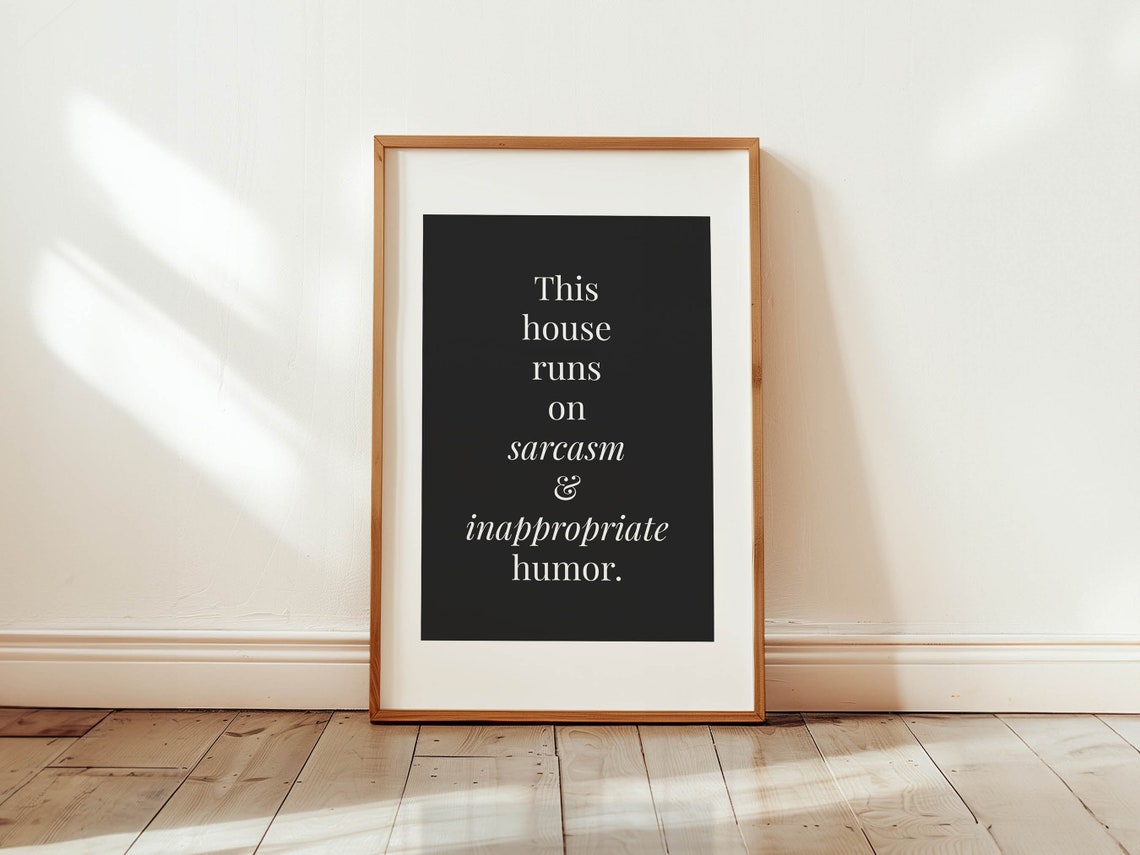 Inappropriate Humor Print Kitchen Art Wall Decor Funny Family Poster Hallway Art Amusing Quote Poster For Kitchen - Image 2