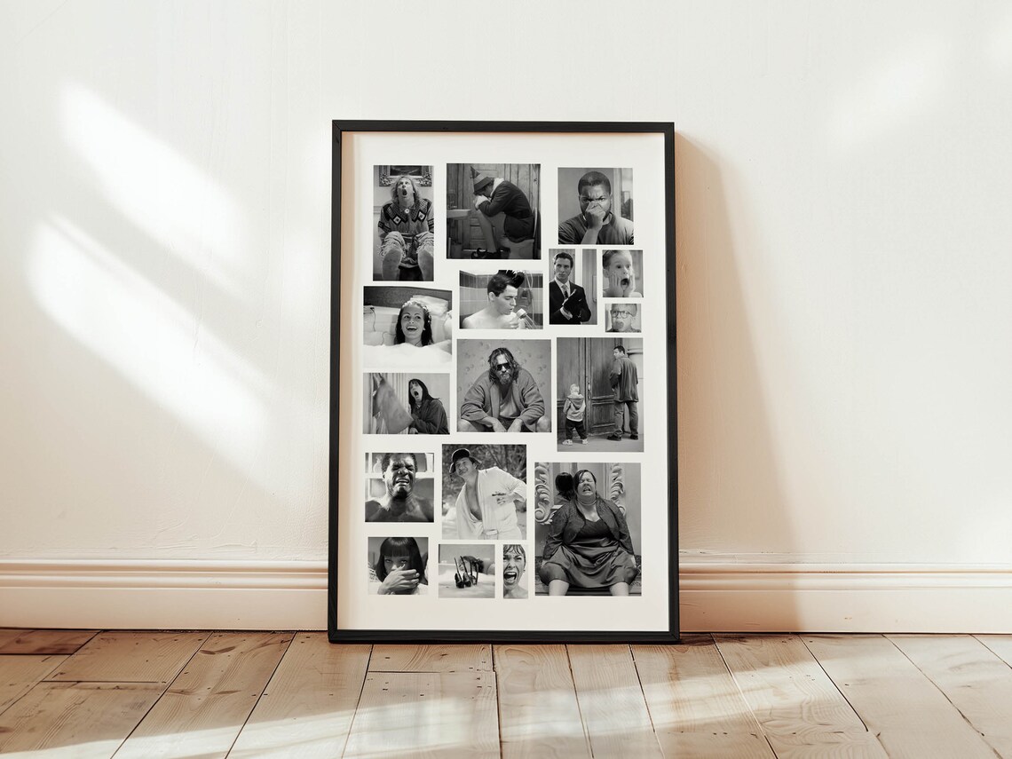 Funny Toilet Movie Scenes Bathroom Art Print