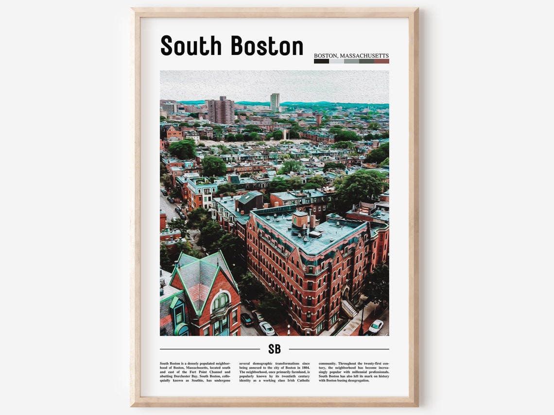South Boston Poster South Boston Print South Boston Wall Art United States Photo United States Poster United States Print