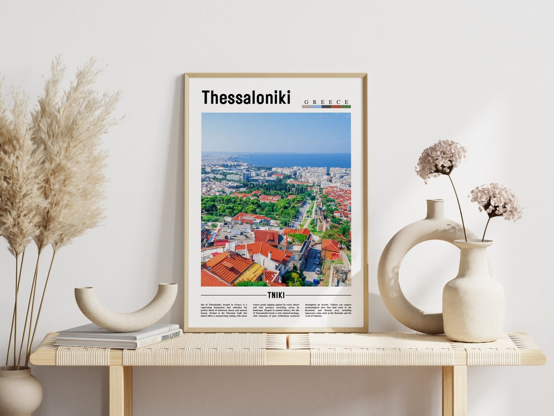 Thessaloniki Poster Thessaloniki Print Thessaloniki Wall Art Europe Photo Europe Poster Europe Print Travel Poster - Image 3
