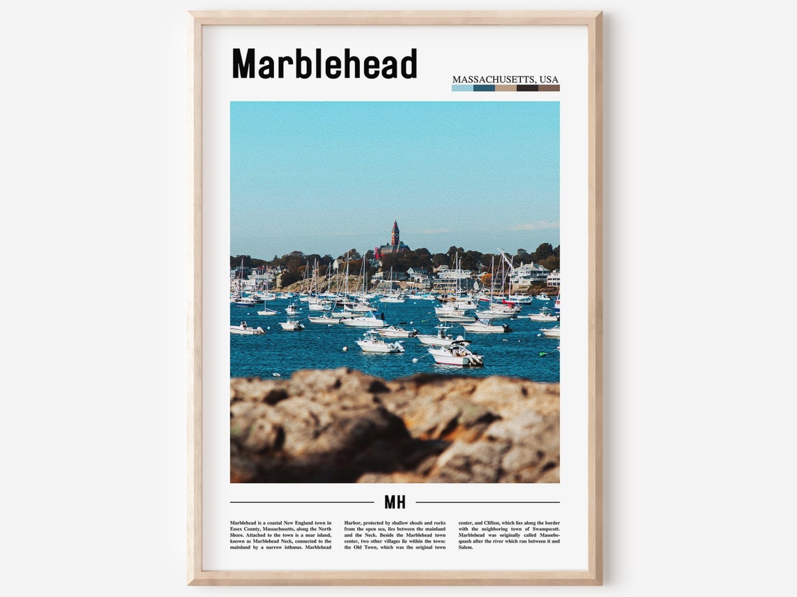 Marblehead Poster Marblehead Print Marblehead Wall Art United States Photo United States Poster United States Print Travel Poster