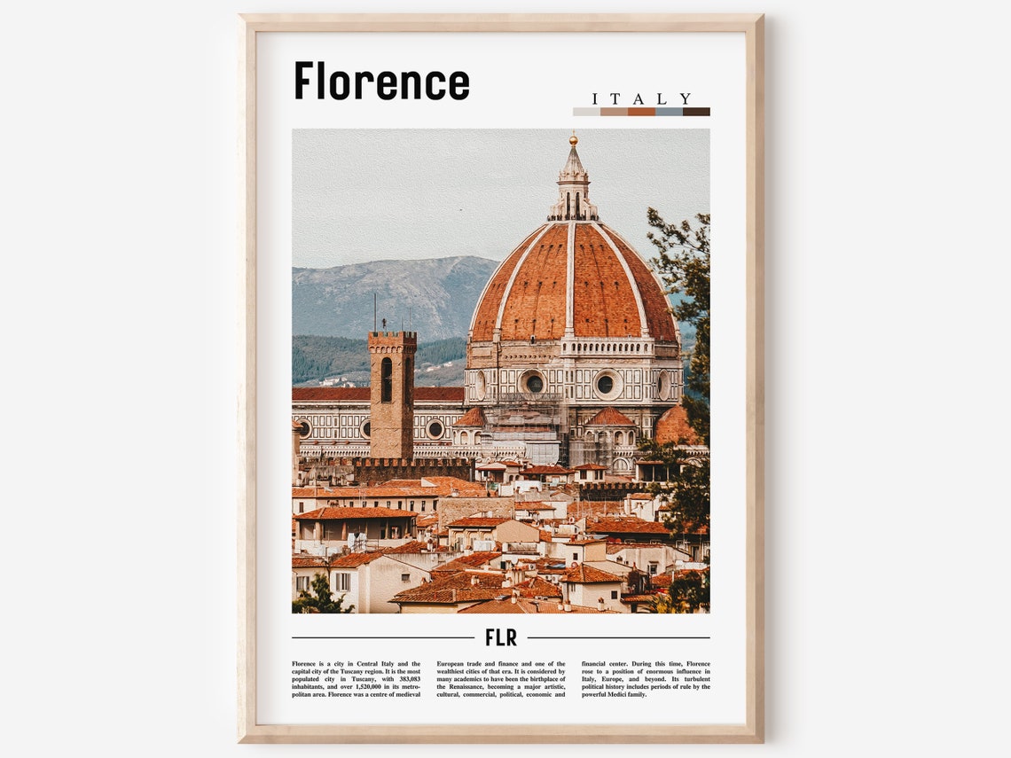 Florence Poster Florence Print Florence Wall Art Italy Photo Italy Poster Italy Print Italy Wall Art Minimal Travel Poster