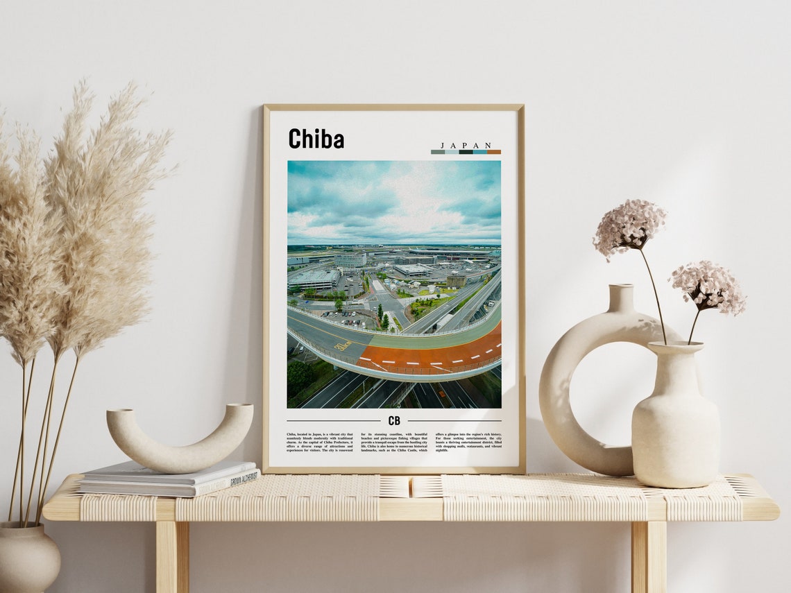 Chiba Poster Chiba Print Chiba Wall Art Asia Print Asia Poster Asia Photo Minimal Travel Poster - Image 3
