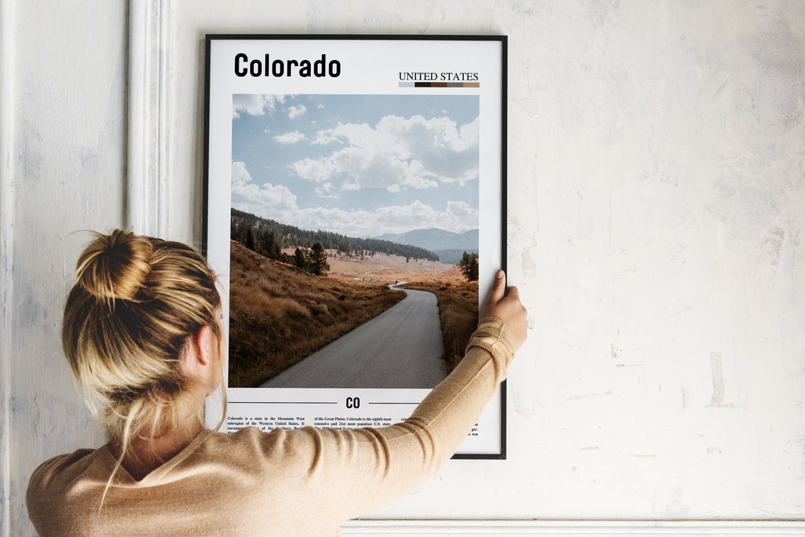 Colorado Print Colorado Poster Colorado Wall Art United States Photo United States Poster United States Print Travel Poster - Image 2