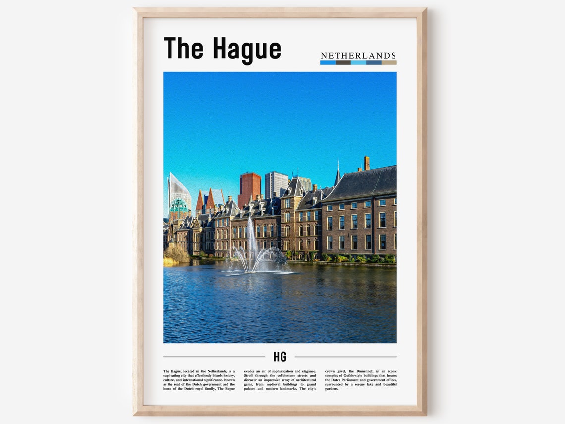 The Hague Poster The Hague Print The Hague Wall Art Europe Photo Europe Poster Europe Print Travel Poster
