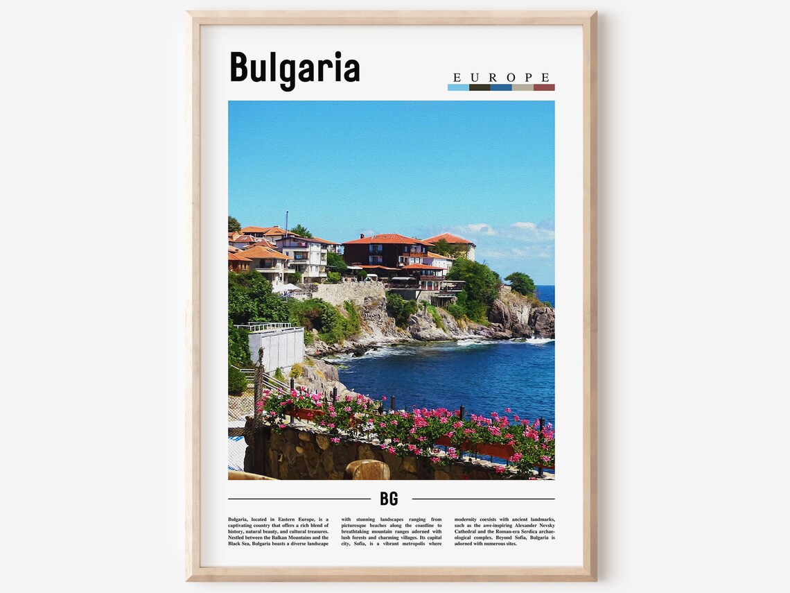 Bulgaria Poster Bulgaria Print Bulgaria Wall Art Europe Photo Europe Poster Europe Print Travel Poster