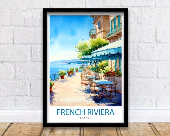 French Riviera France Travel Poster