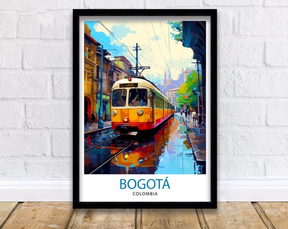 Bogota Colombia Travel Print Bogota Wall Decor Bogota Poster Colombia Travel Prints Bogota Art Print Bogota Illustration Bogota Wall Art
