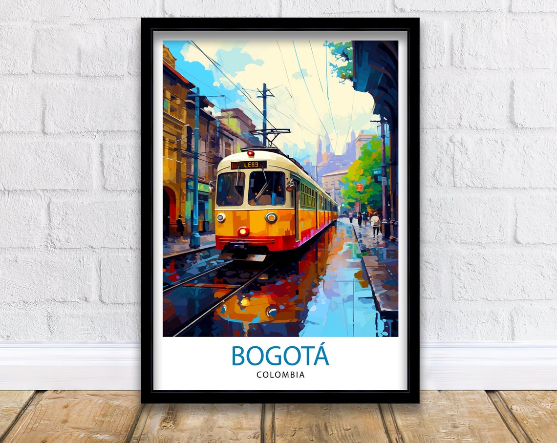 Bogota Colombia Travel Print Bogota Wall Decor Bogota Poster Colombia Travel Prints Bogota Art Print Bogota Illustration Bogota Wall Art
