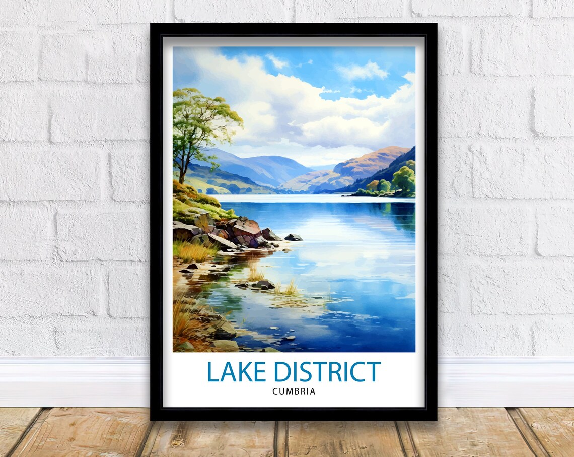Lake District, Cumbria Travel Poster Print