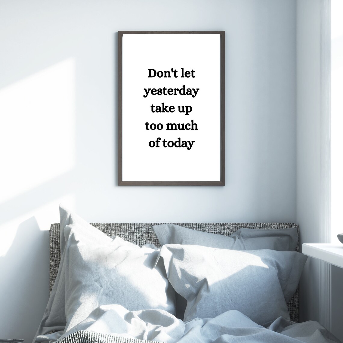Dont Let Yesterday Take Up Too Much Of Today Motivational Quote Poster - Image 2